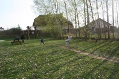 Dětské hřiště s velkou lanovkou